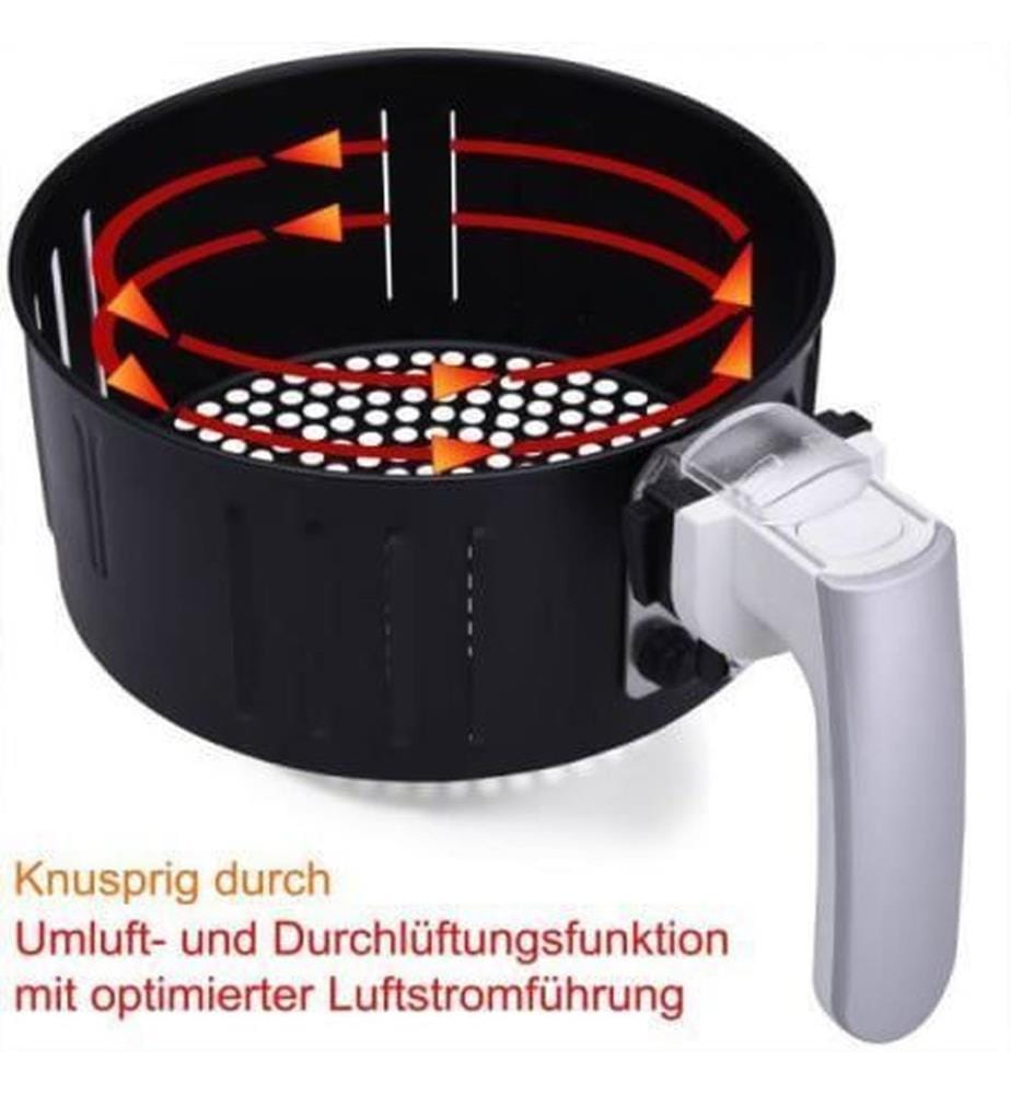 Friteuse à air chaud 9-en-1 avec écran tactile, 3,6 litres