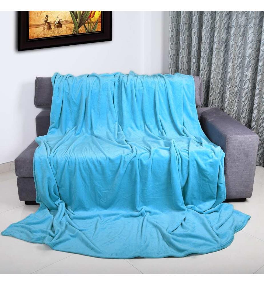 Premium Throw Blanket 200x150 cm, 300 g/m², - Light Blue