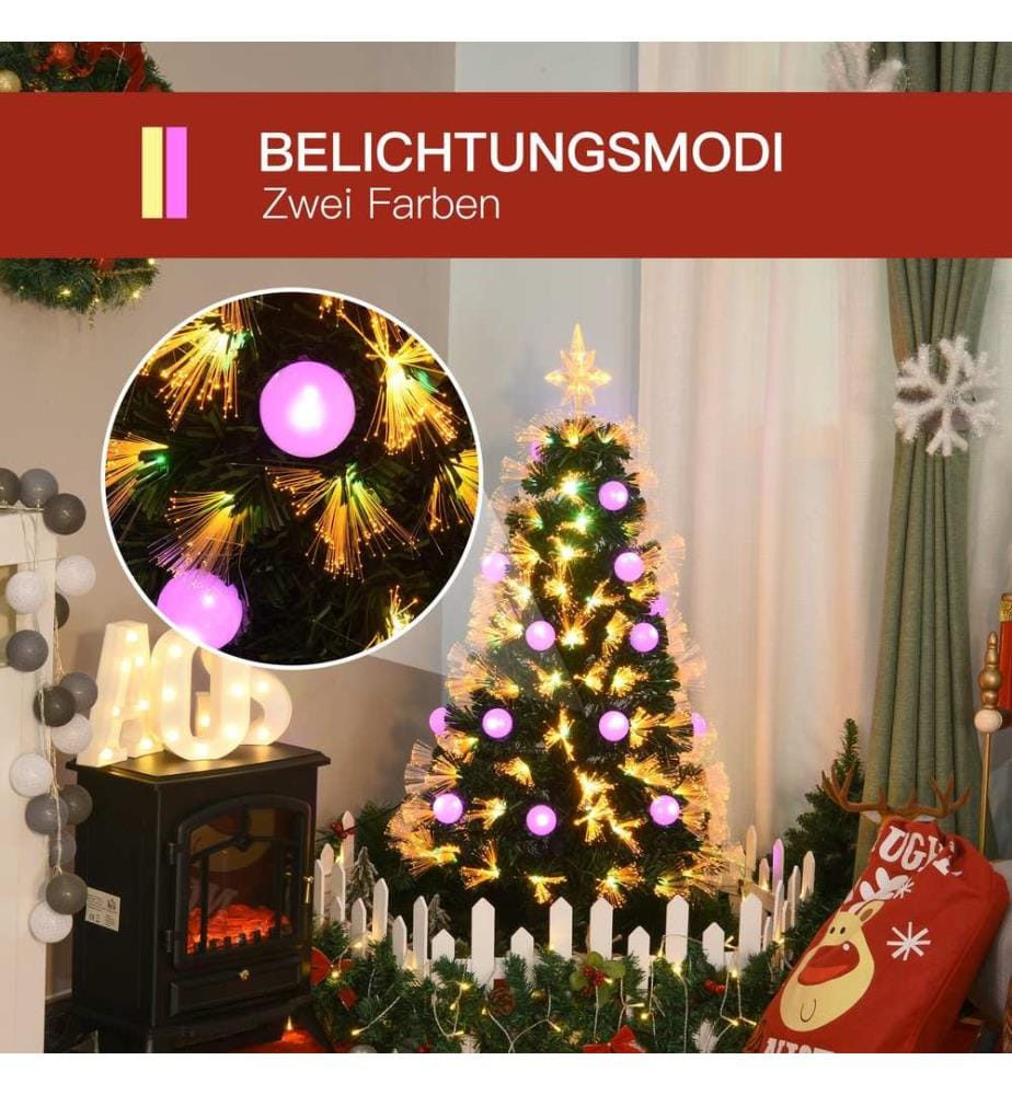 Sapin de Noël à LED avec 130 branches, Ø 45 x 120 cm (H)