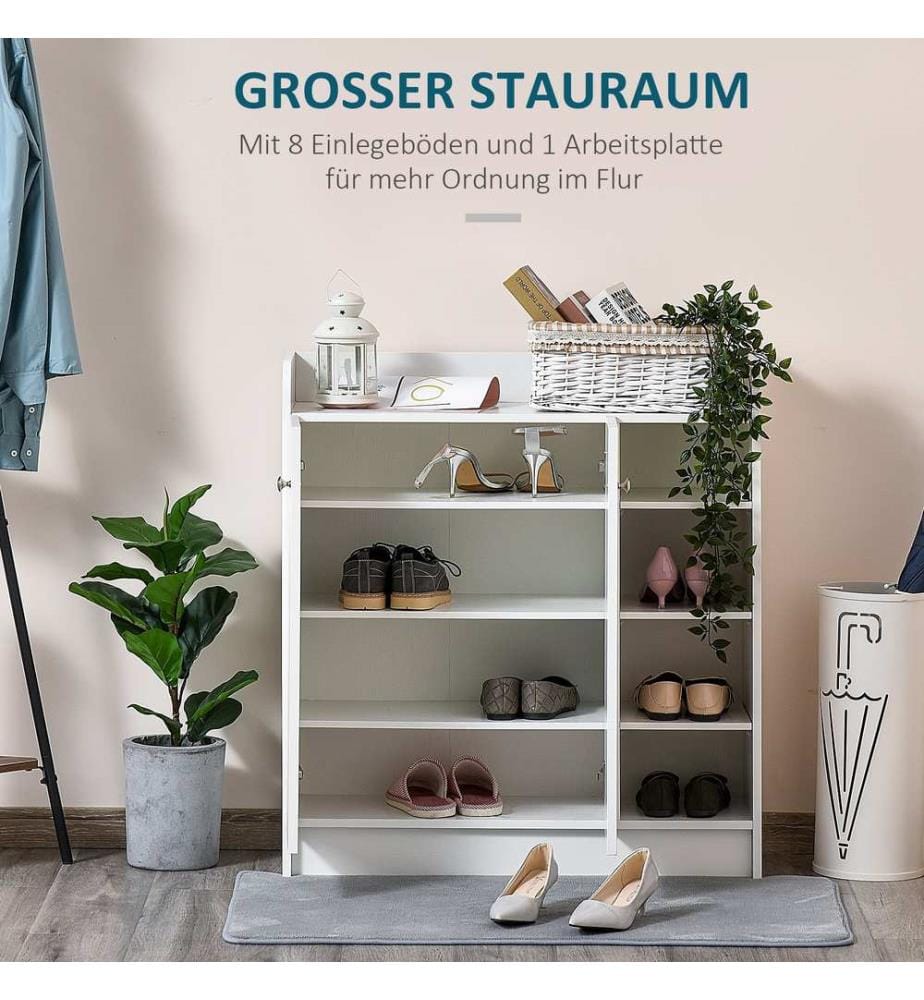 Schuhschrank Schuhregal Ko mmode weiss
