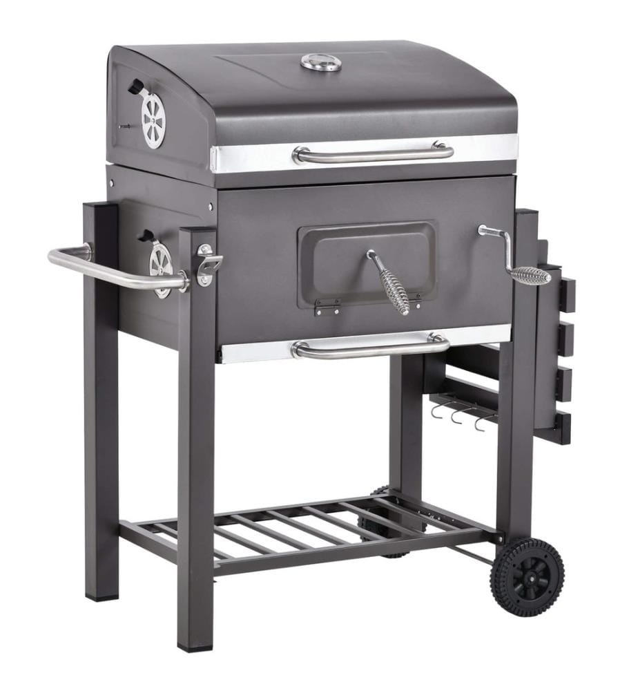 Barbecue au charbon de bois Profi avec grille à charbon réglable et décapsuleur \uD83D\uDE0A