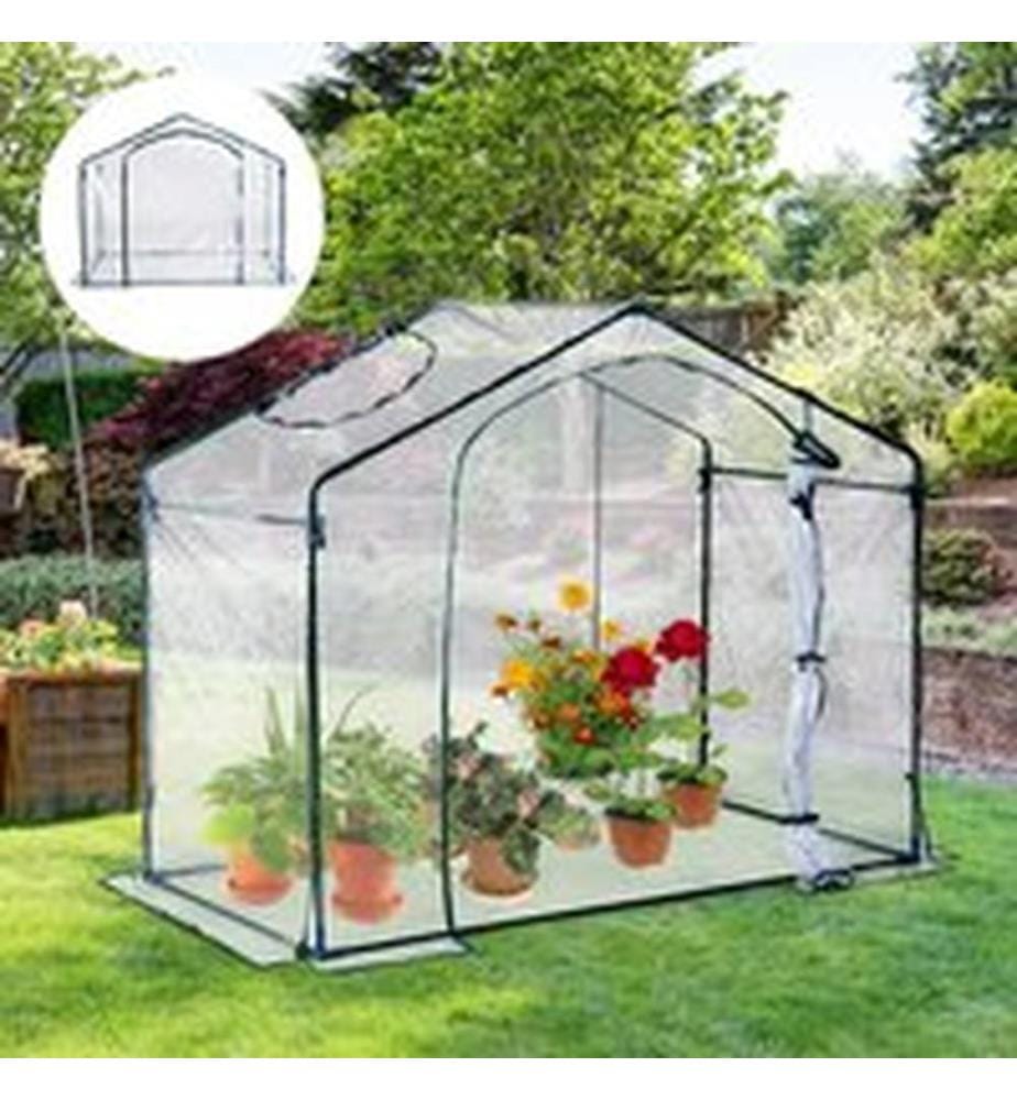 Gewächshaus Tomatenhaus Transparent 180x105x150 cm