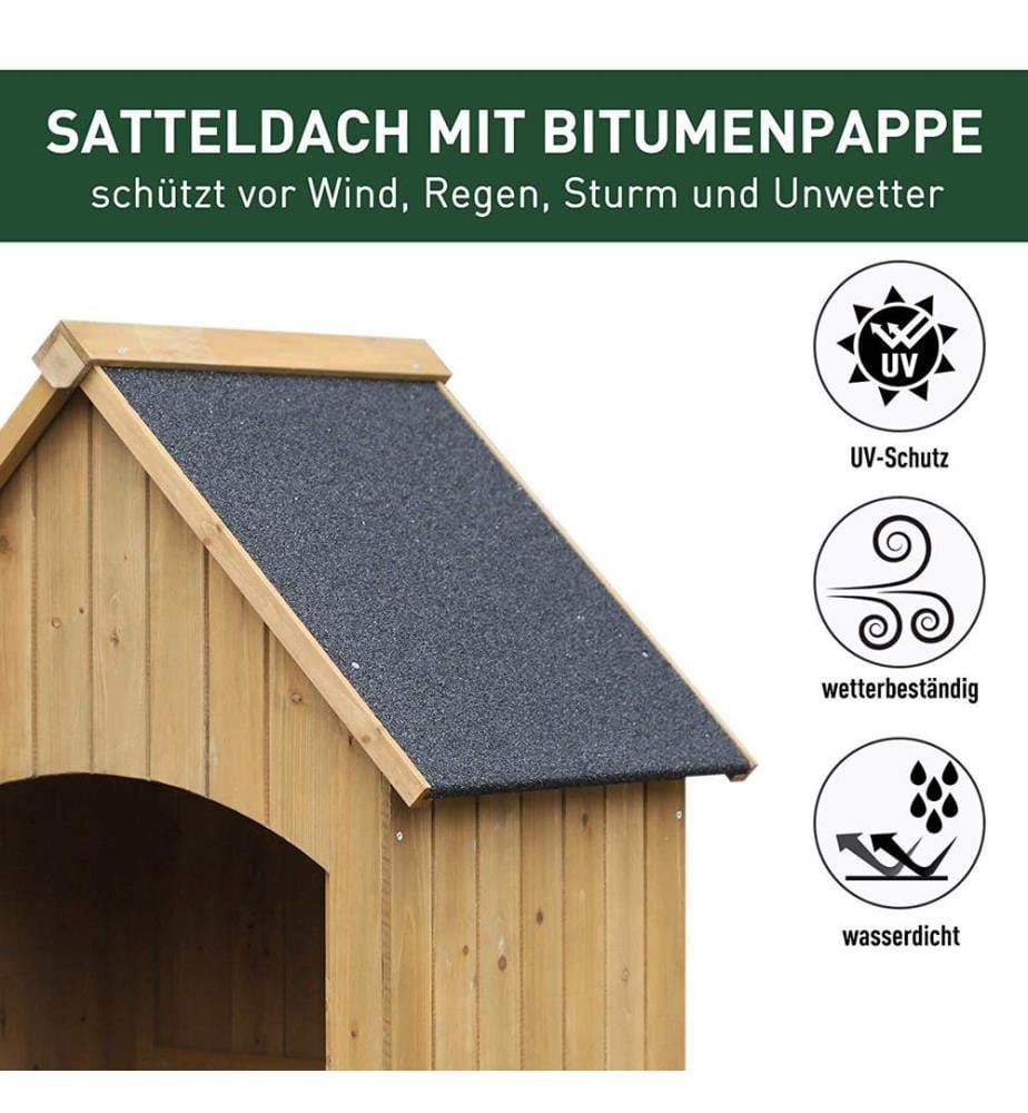Gerätehaus Gartenhaus Geräteschuppen Holz 179 cm