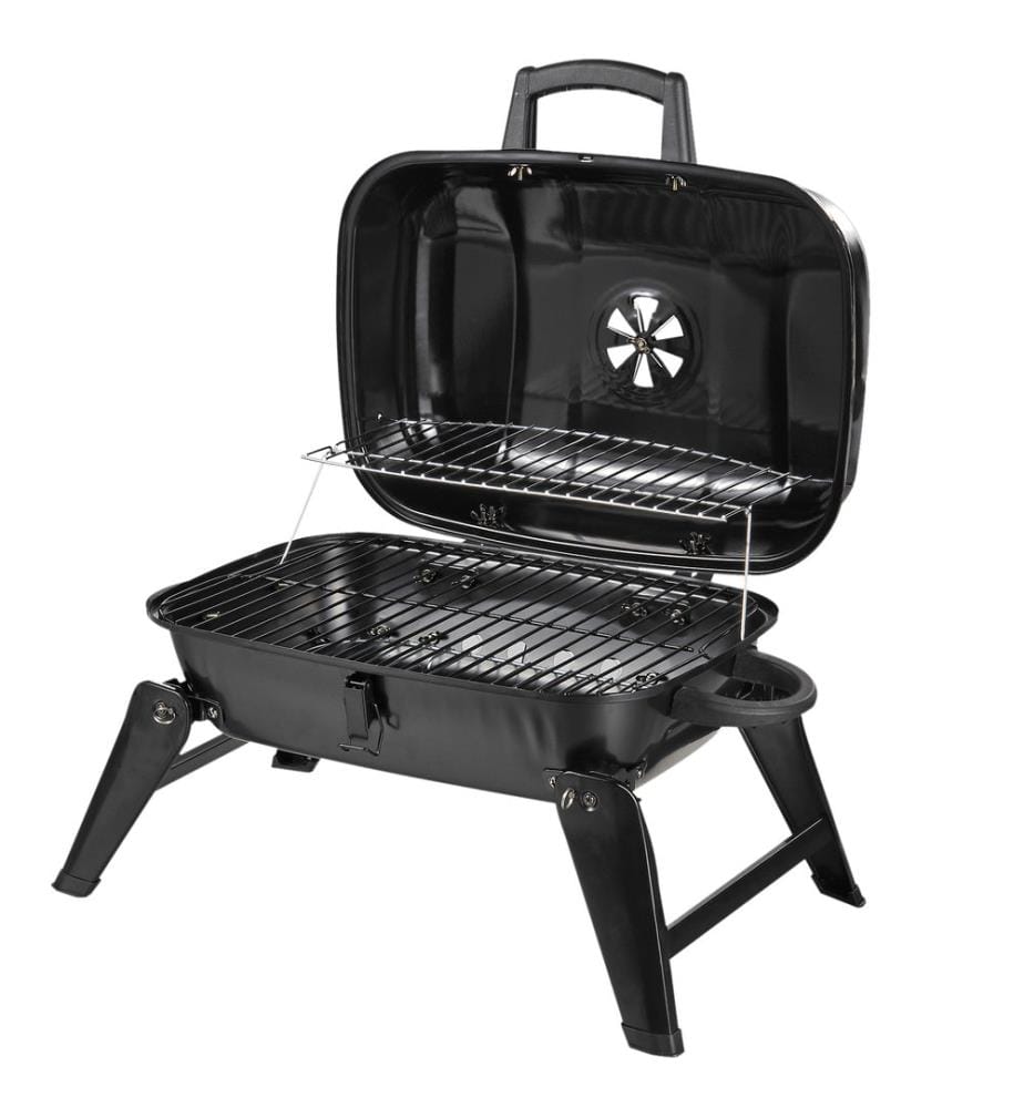 Barbecue au charbon de bois de table, portable, pour le camping, 59 x 43 cm