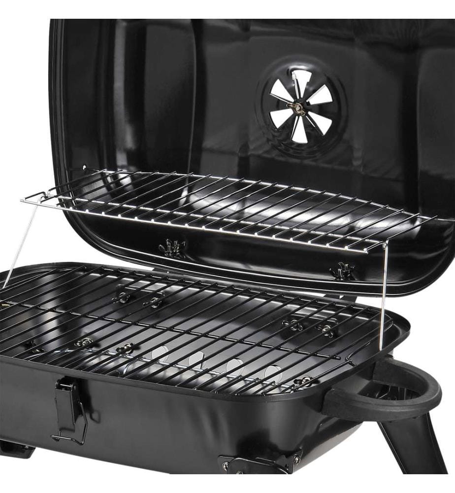 Barbecue au charbon de bois de table, portable, pour le camping, 59 x 43 cm