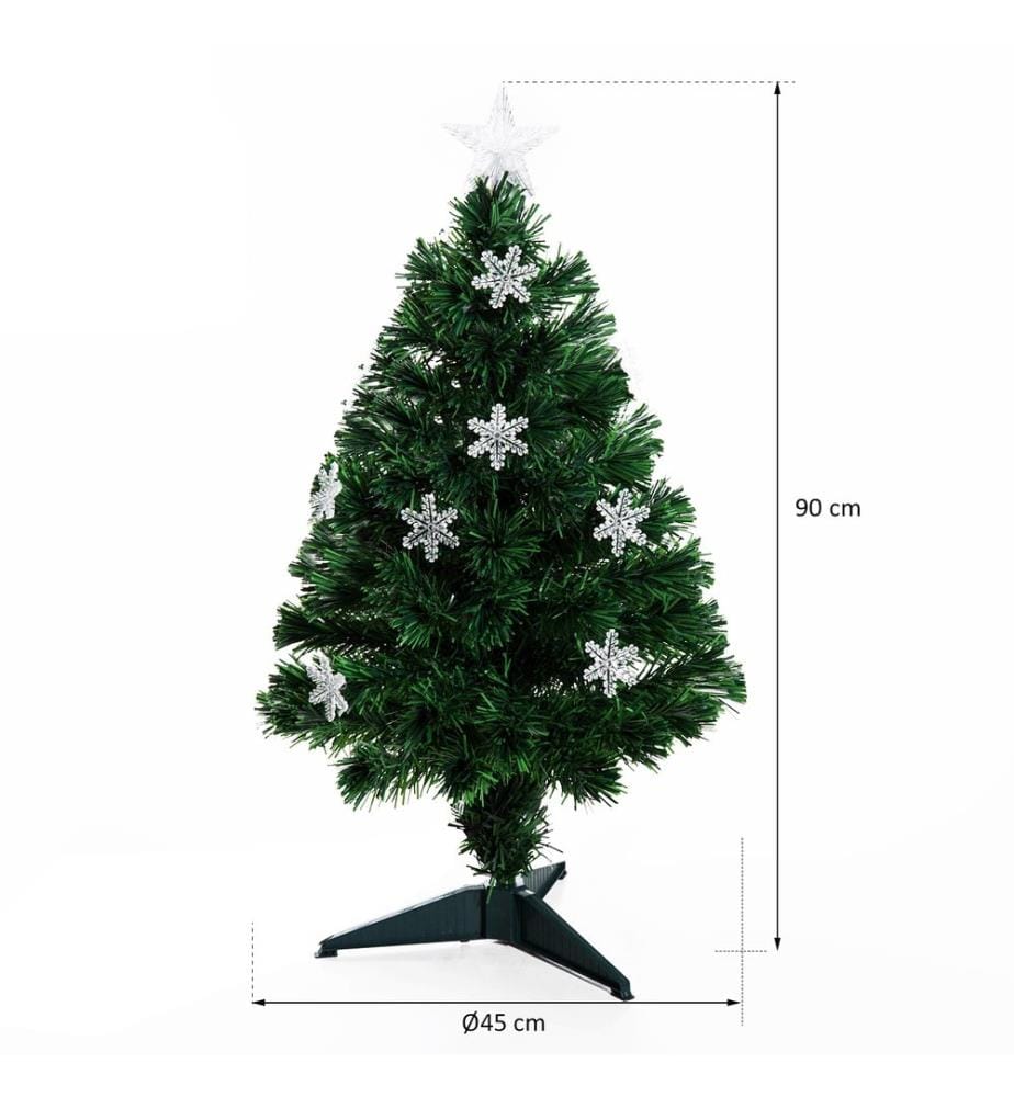 LED Weihnachtsbaum 12 LED-Lichter 90 Spitzen Ø45x90 cm