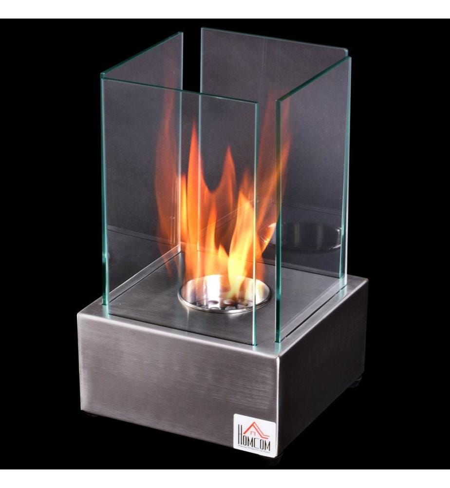 Ethanol-Kamin Tischkamin BioEthanol Ofen Edelstahl
