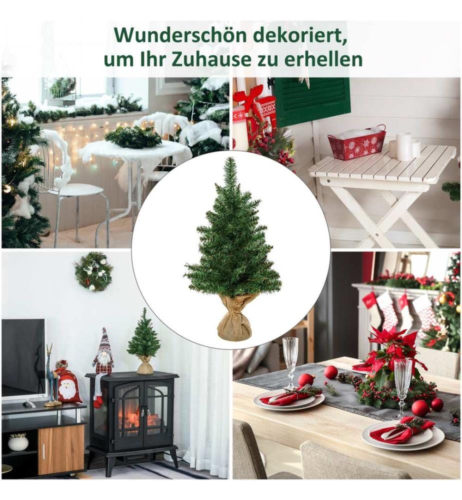 Sapin de Noël 0,6 m, 70 branches, Ø 35 x 60 cm (h)