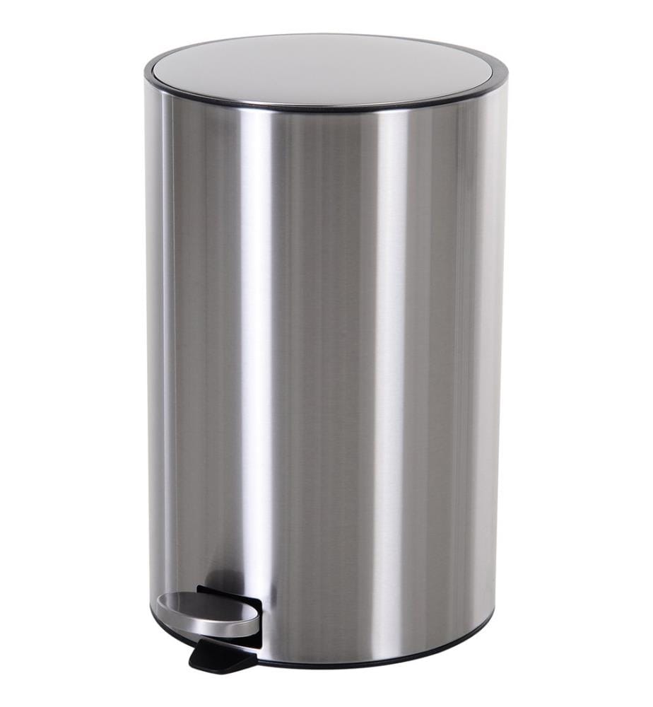 Poubelle à pédale en acier inoxydable de 20 litres avec seau intérieur et système Soft Close