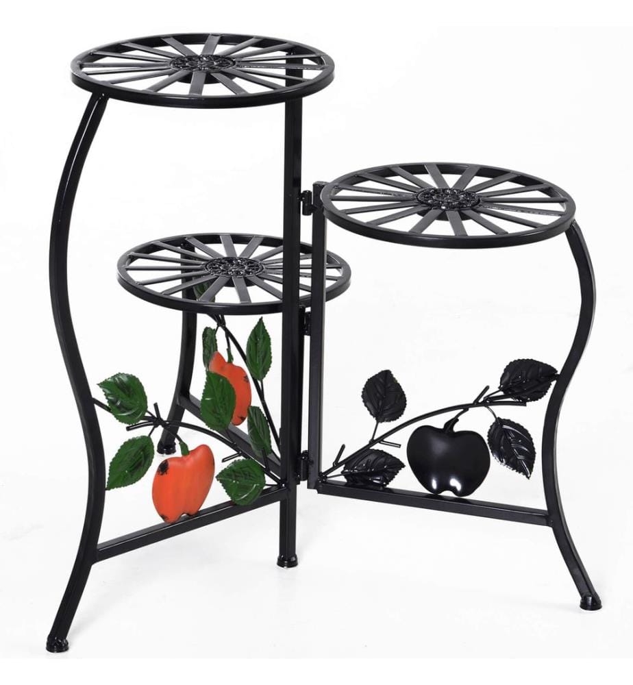 Flower Staircase Plant Shelf 3-Tier Plant Staircase - Metal