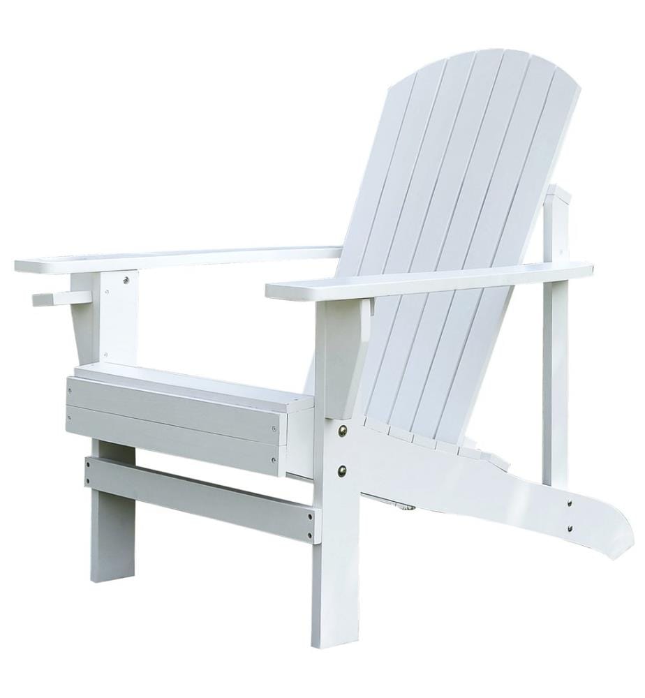 Gartenstuhl Adirondack Massivholz weiss