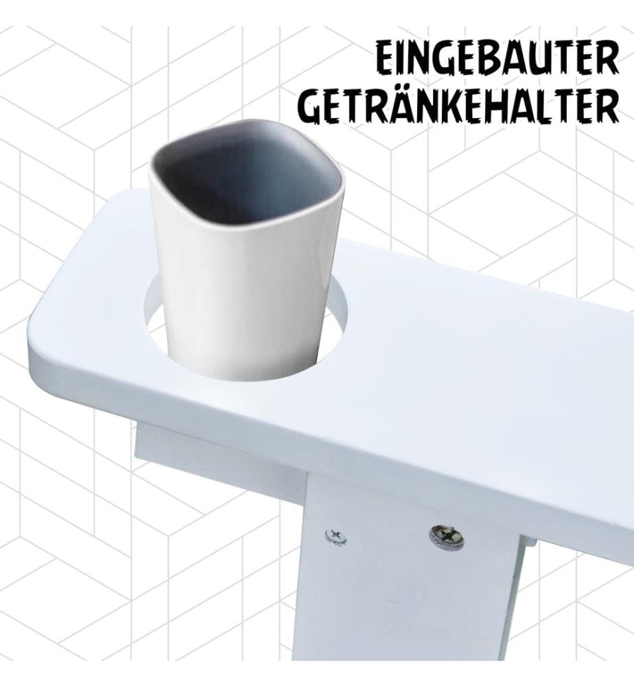 Gartenstuhl Adirondack Massivholz weiss