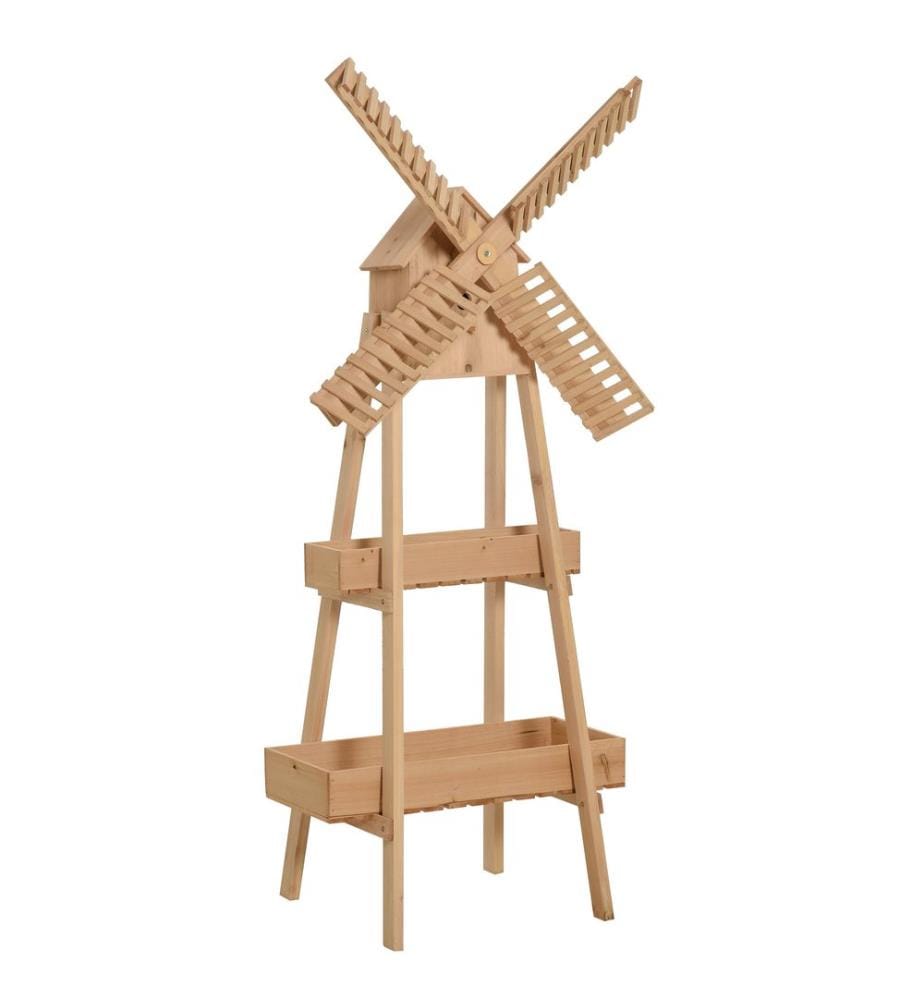 Pflanzentreppe Blumentreppe Pflanzregal Windmühle - Holz