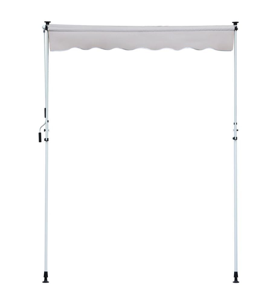 Store de balcon télescopique 300 x 120 cm, gris