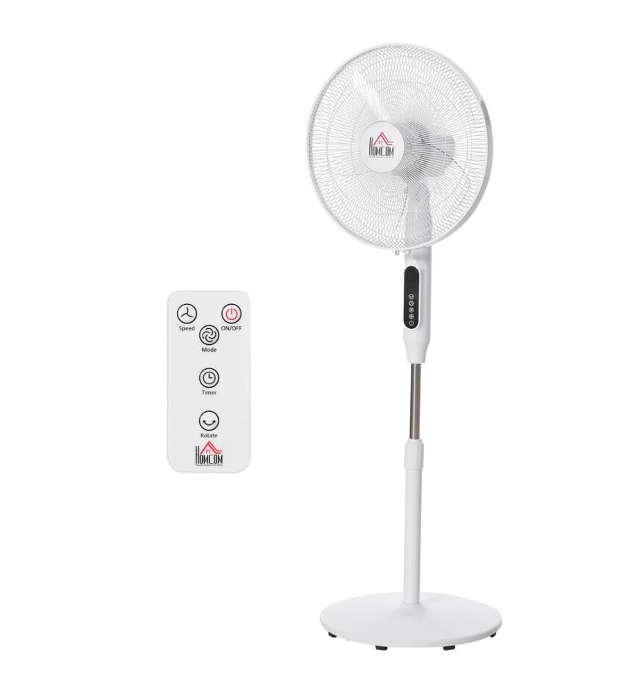Standventilator mit Fernbedienung 3 Stufen 124 cm Oszillierend