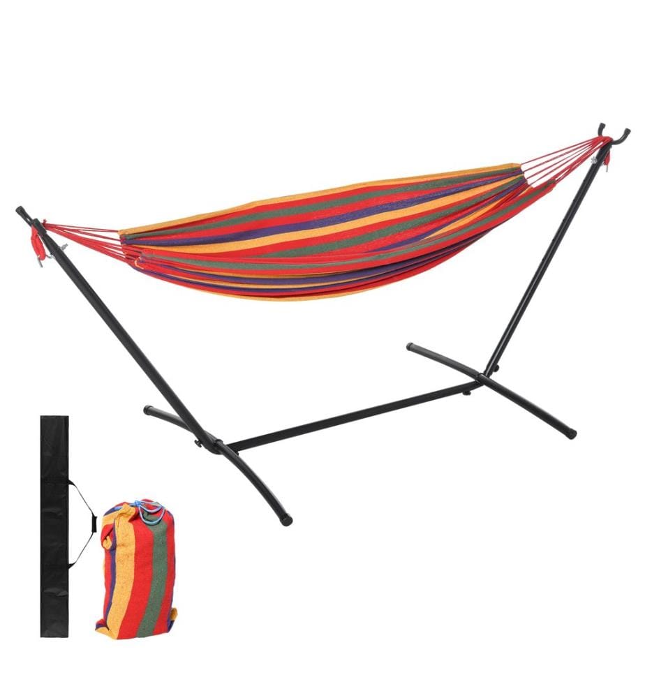 Hamac avec support et sac de transport, 285 cm