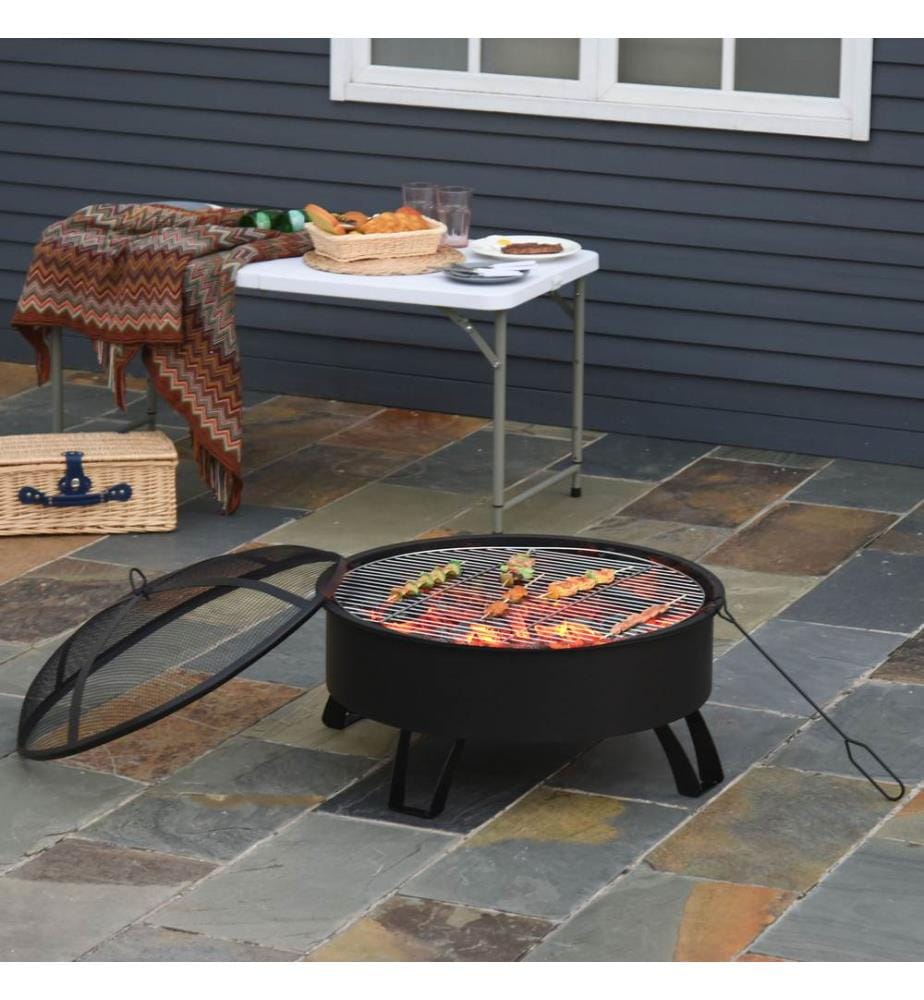 Brasero avec grille et pare-étincelles, Ø 76 cm