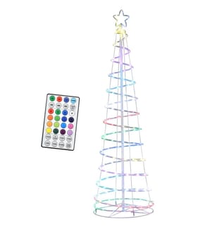 Sapin de Noël en spirale à LED avec 135 mini-lumières