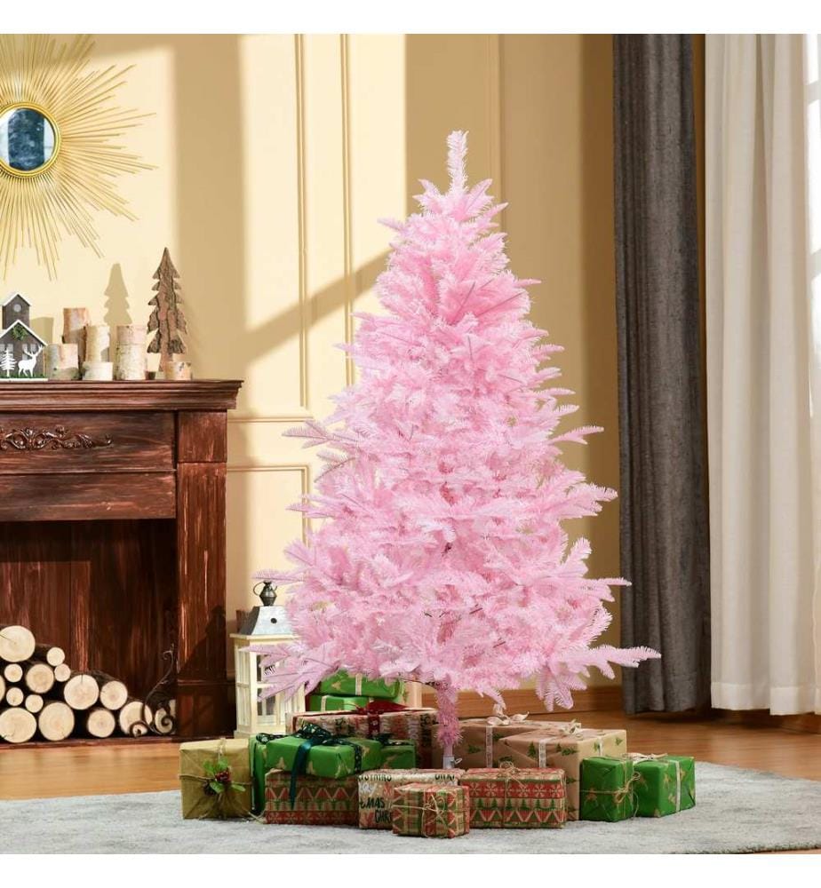 Sapin de Noël artificiel rose de 150 cm