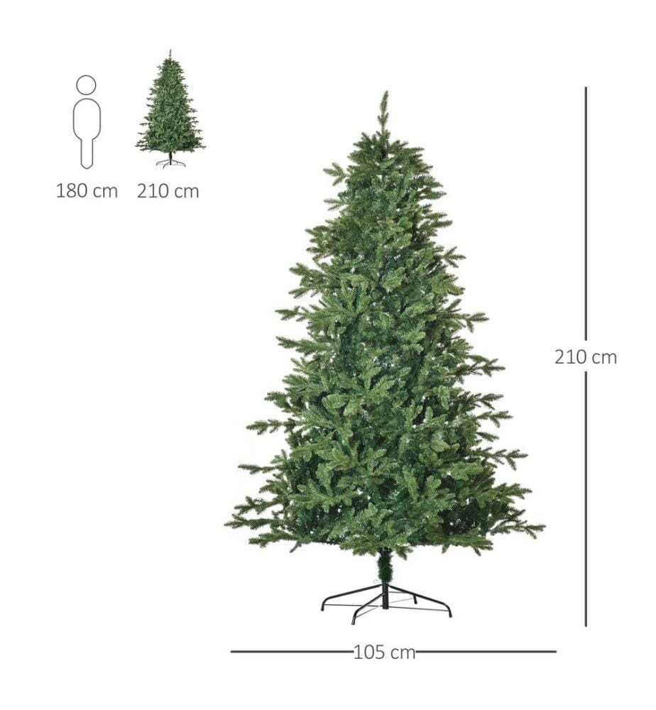 Sapin de Noël 2,1 m, Ø 105 x 210 cm