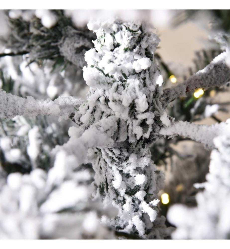 Weihnachtsbaum mit 250 LEDs und Schnee 180 cm