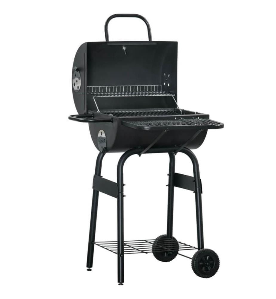 Barbecue au charbon de bois avec thermomètre