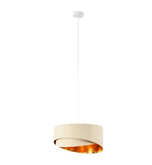 Deckenlampe Hängelampe modern Beige Gold 50 cm