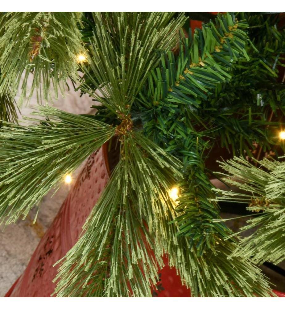 Sapin de Noël à LED, 180 cm, 586 pointes de branches, 240 LED