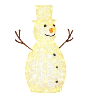 Guirlande lumineuse de Noël « Bonhomme de neige » avec 100 LED, 90 cm