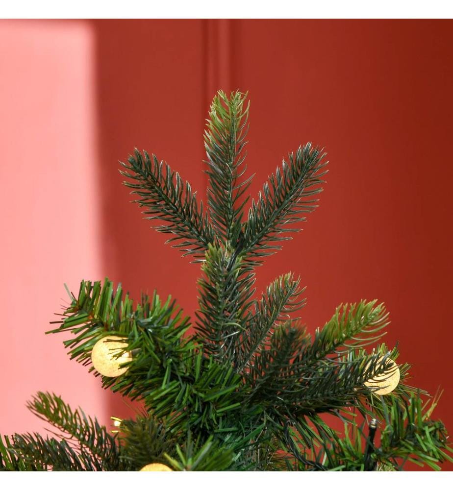 Sapin de Noël LED 180 cm, 509 pointes de branches, 4 couleurs de lumières