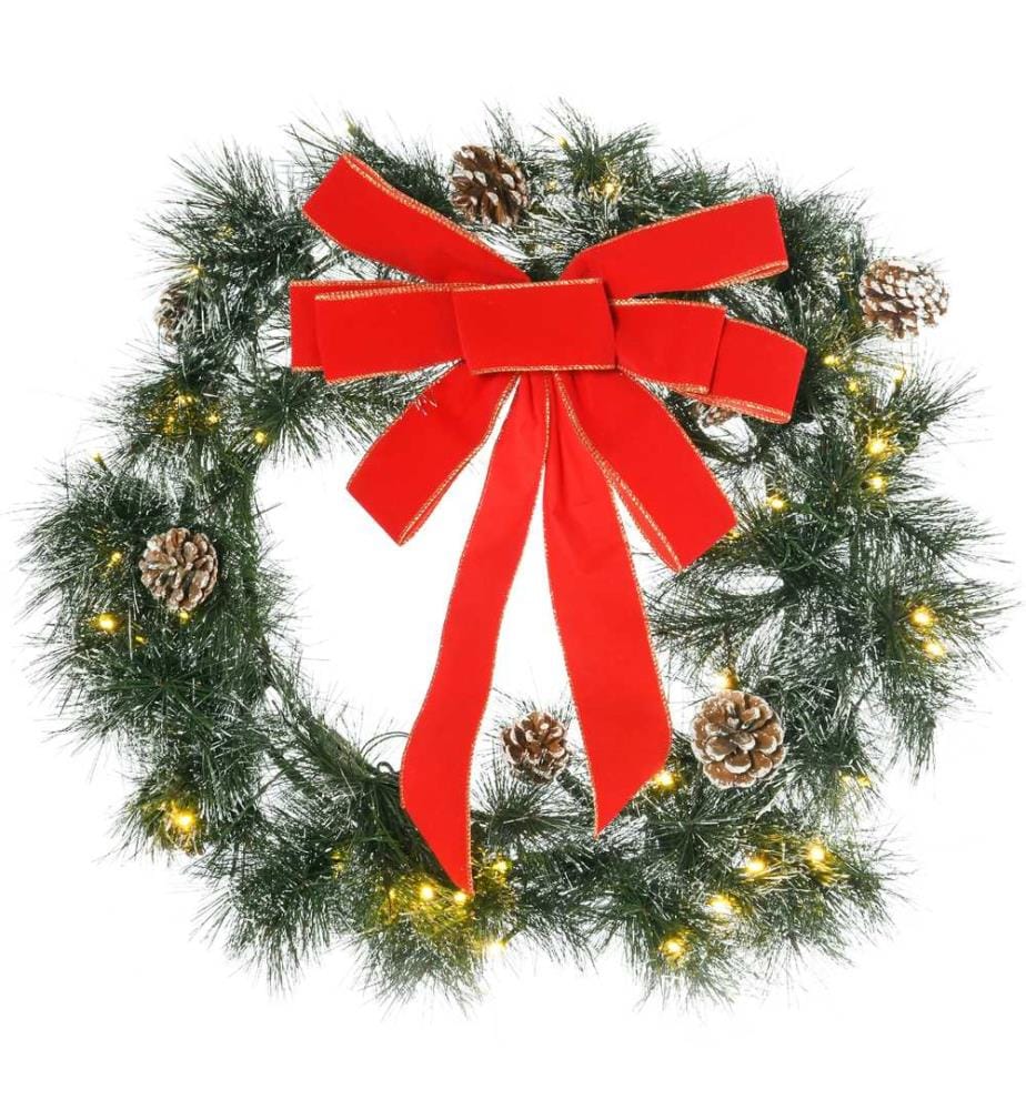 Couronne de sapin, couronne de porte, couronne de Noël, Ø 60 x 10 cm