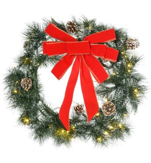 Couronne de sapin, couronne de porte, couronne de Noël, Ø 60 x 10 cm