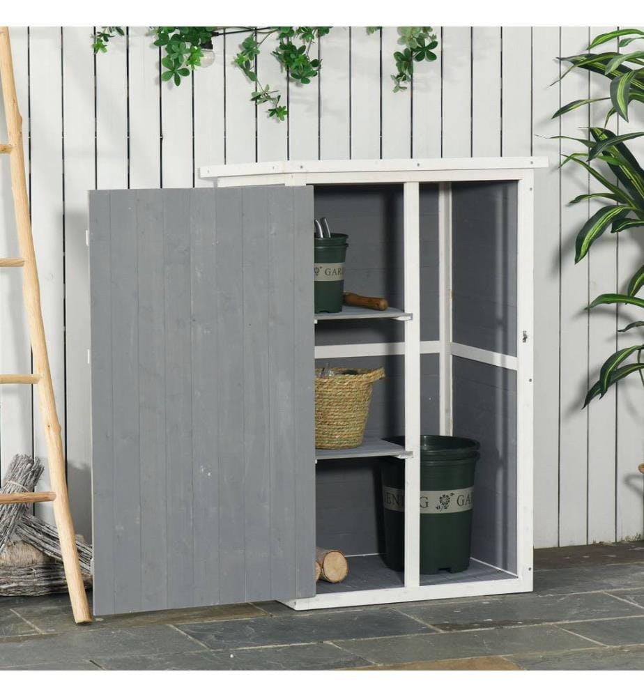 Gartenhaus Gerätehaus mit Regalböden 75x56x115 cm