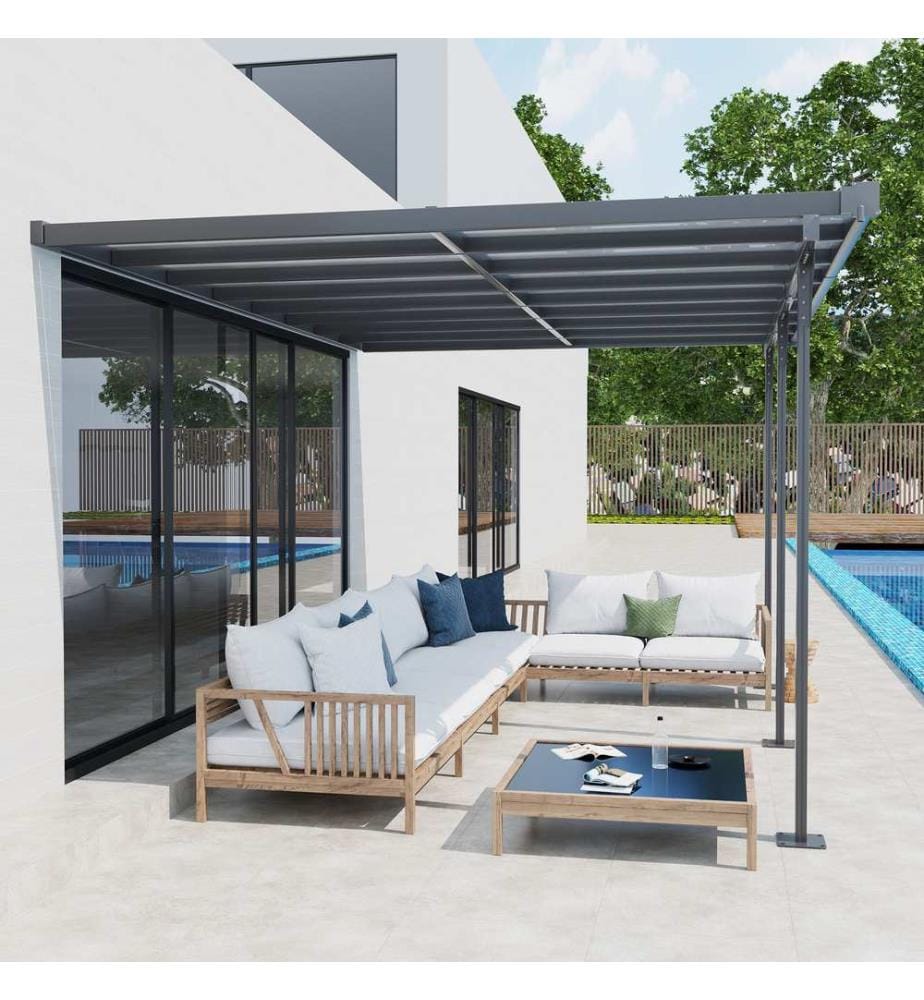 Pergola Pavillon Anbau 4x3m Aluminium