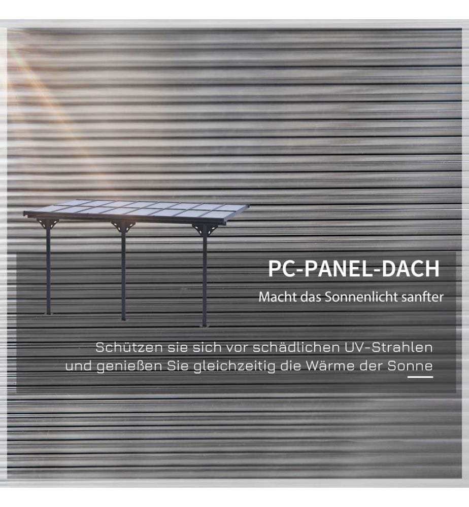 Pergola Pavillon Anbau 4x3m Aluminium