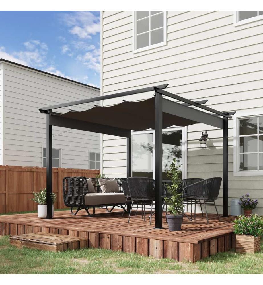 Pergola 2.95x2.95m Pavillon Aluminium
