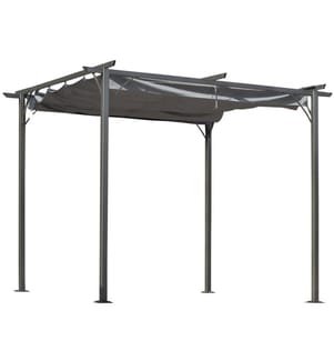 Pergola Pavillon 3x3m mit Schiebedach