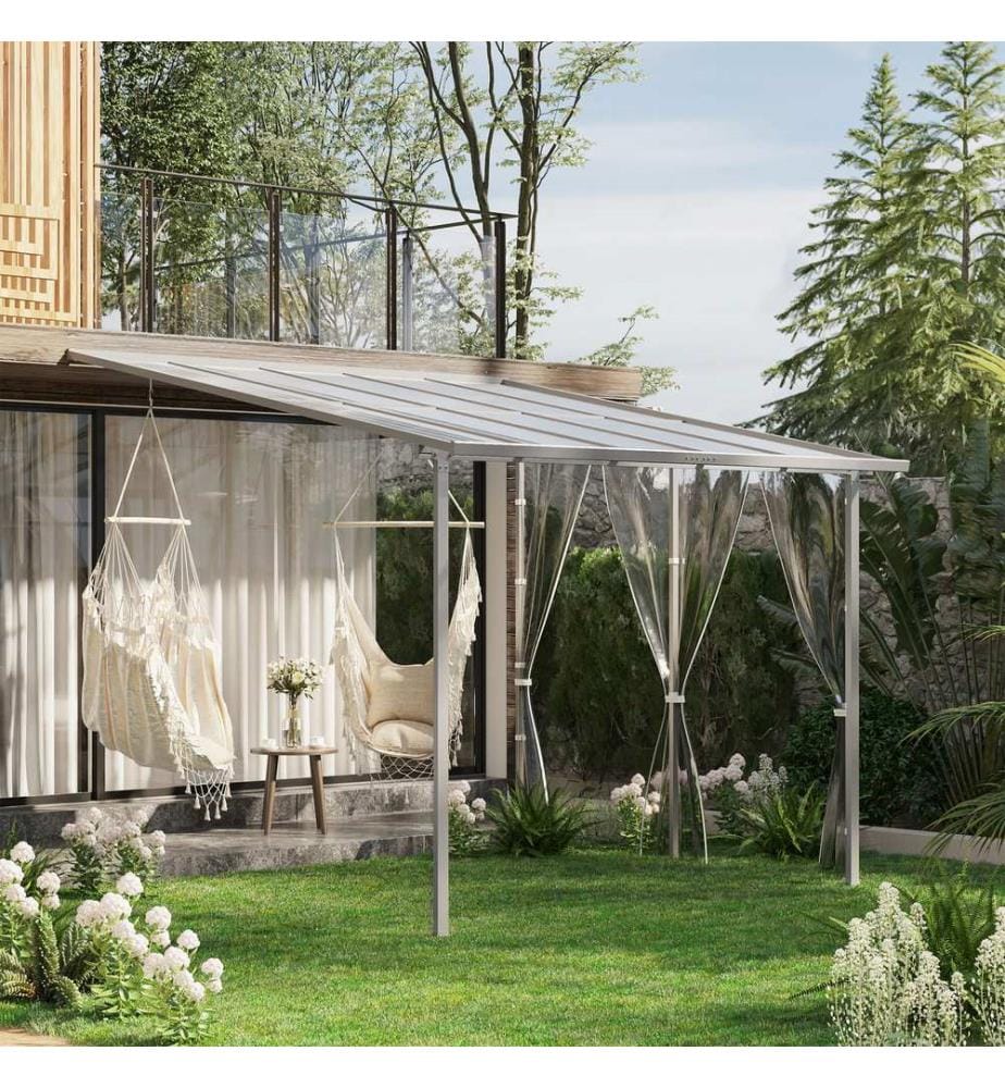 Pergola 3x3m Pavillon Anbau Überdachung
