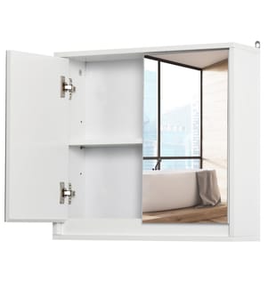 Spiegelschrank Badezi mmerschrank Hängeschrank 48x145x45 cm