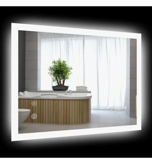 Badspiegel mit LED-Beleuchtung mit Touchschalter 70x50 cm