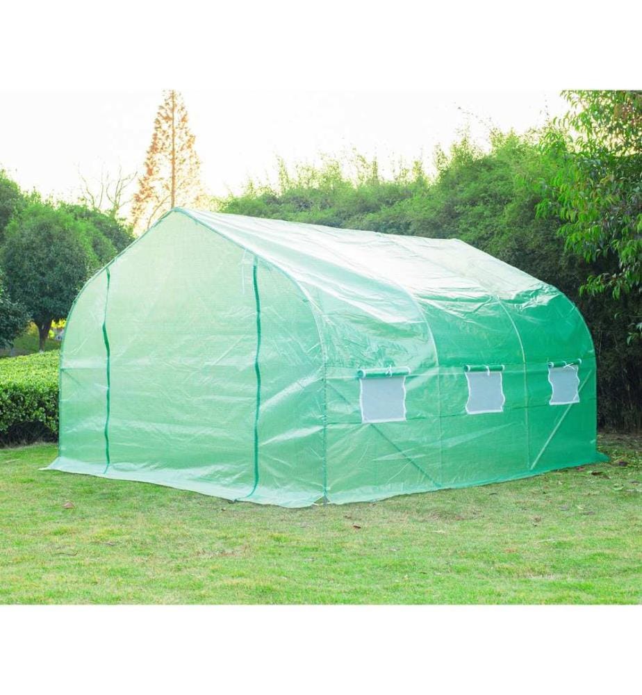 Serre en plastique, tunnel en plastique 350 x 300 x 200 cm
