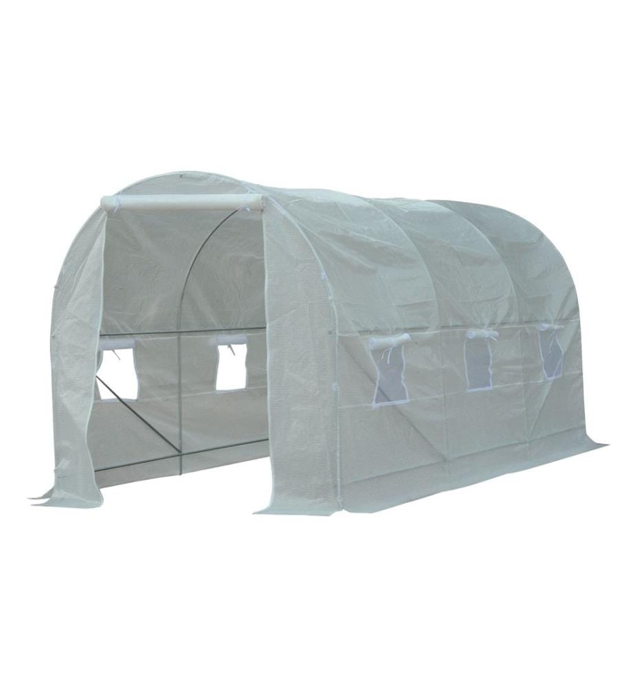 Serre en plastique, tunnel en plastique 450 x 200 x 200 cm