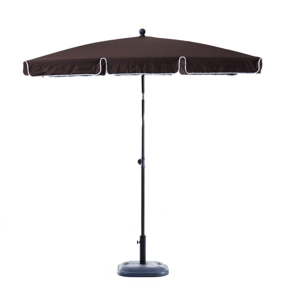 Parasol rectangulaire L200 x l125, inclinable - marron