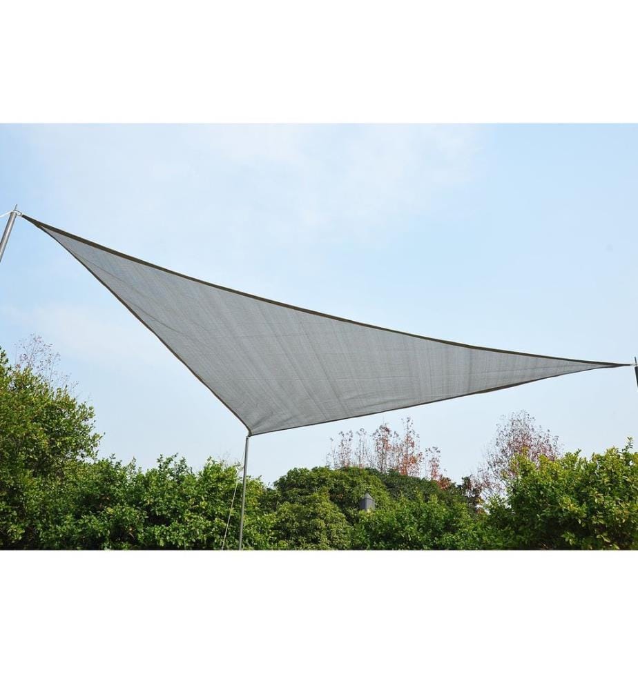 Sonnensegel 3x3m dreieckig 185g m² HDPE grau