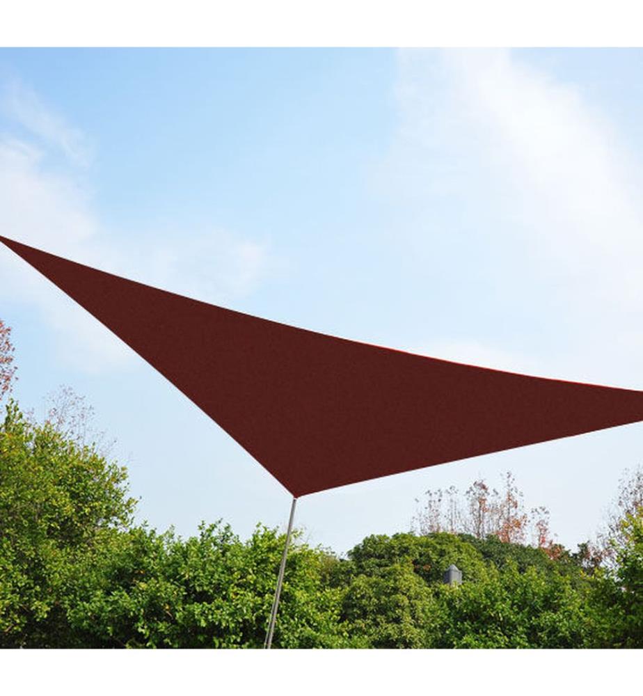 Sonnensegel 3x3m dreieckig 185g m² HDPE Rostrot