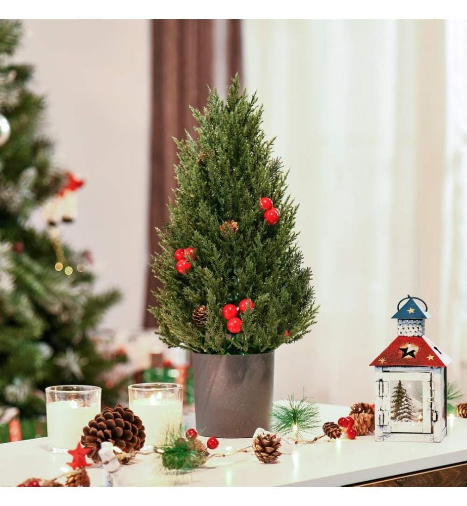 Mini sapin de Noël en cyprès, 47 cm