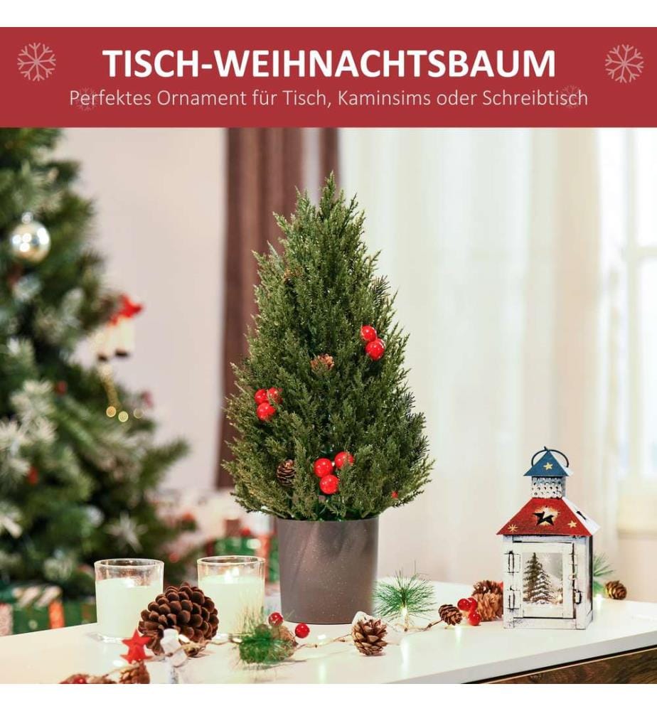 Mini sapin de Noël en cyprès, 47 cm