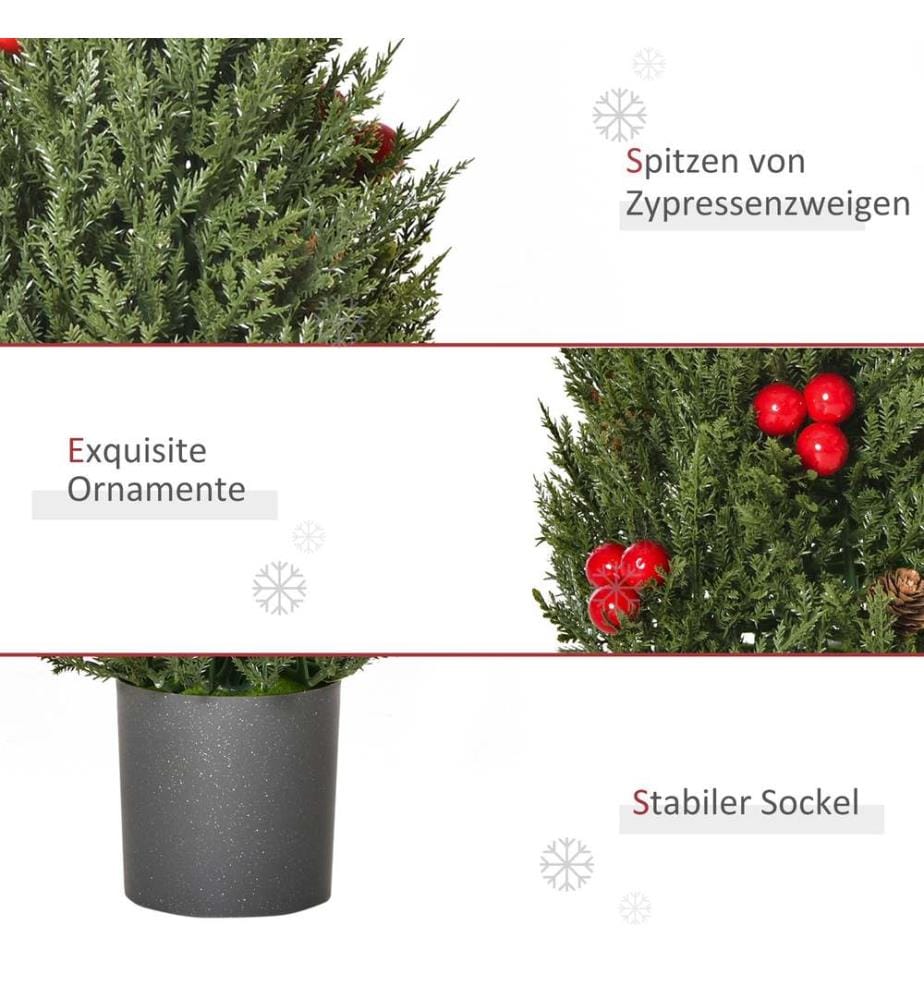 Mini sapin de Noël en cyprès, 47 cm