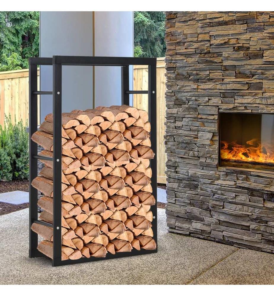 Kaminholzregal 100x60x25 cm Brennholzregal Kaminholzständer