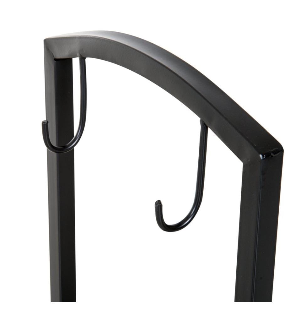 Étagère à bois avec accessoire de cheminée H : 74 cm Étagère à bois